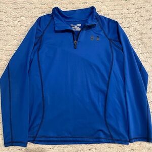 Boys blue Under Armour qtr zip pullover